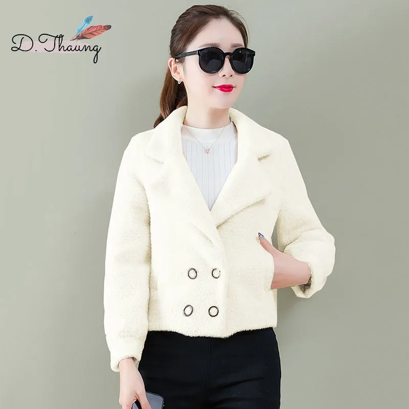 Autumn Women Outerwear 2019 New Short Double-Breasted Female Woolen Coat Thickening Wild Simple Ladies Jacket Qw087
Autumn Women Outerwear 2019 New Short Double-Breasted Female Woolen Coat Thickening Wild Simple Ladies Jacket Qw087
