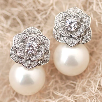 jewelry Shell pearl female anti-allergic flowers earrings temperament personality
jewelry Shell pearl female anti-allergic flowers earrings temperament personality