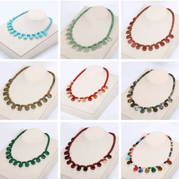 Natural Crystal Water Drop Pendant Necklaces Column Stone Chains Women Fashion Jewelry Agate Amber Lapis Lazuli Pink Crystal
Natural Crystal Water Drop Pendant Necklaces Column Stone Chains Women Fashion Jewelry Agate Amber Lapis Lazuli Pink Crystal