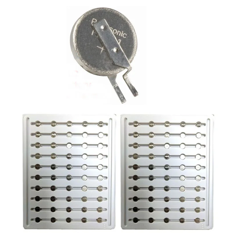 Lot 100pcs Original ML621 ML621S ML-621S/DN 3V 5.5mAh Rechargeable RTC Coin Button Battery with Pins Plug for Panasonic
Lot 100pcs Original ML621 ML621S ML-621S/DN 3V 5.5mAh Rechargeable RTC Coin Button Battery with Pins Plug for Panasonic