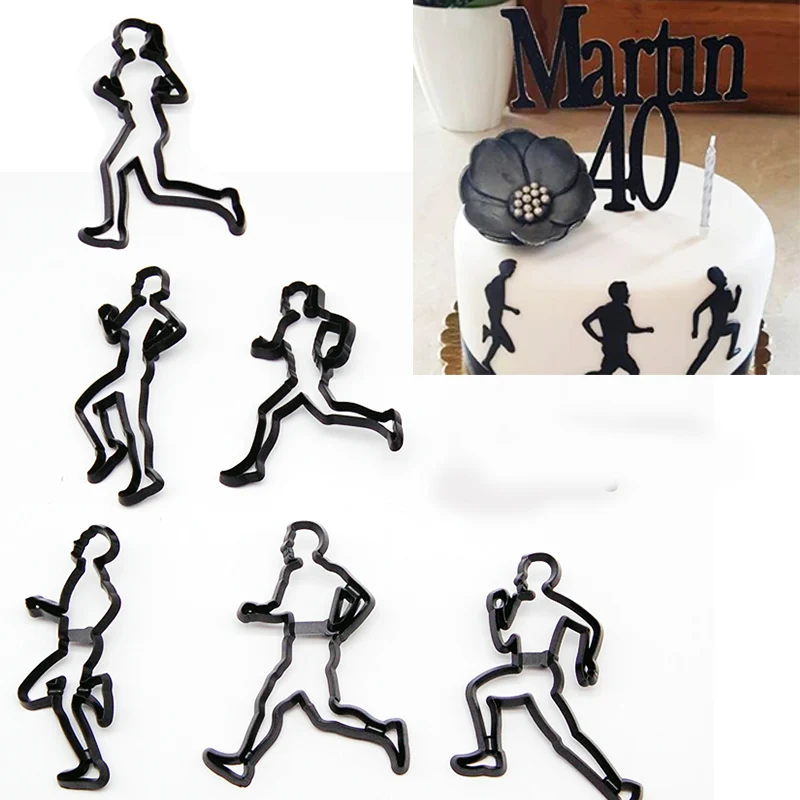 Fondant cookie cuttter Sport Series run 6pcs plastic stamp Decorating Cupcake Gumpaste fondant cake tool
Fondant cookie cuttter Sport Series run 6pcs plastic stamp Decorating Cupcake Gumpaste fondant cake tool