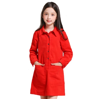 Autumn Girls Dresses 2018 Kids Dresses for Girls Corduroy Long Sleeve Turn Dpwn Collar Party Dress Children Princess Clothing
Autumn Girls Dresses 2018 Kids Dresses for Girls Corduroy Long Sleeve Turn Dpwn Collar Party Dress Children Princess Clothing