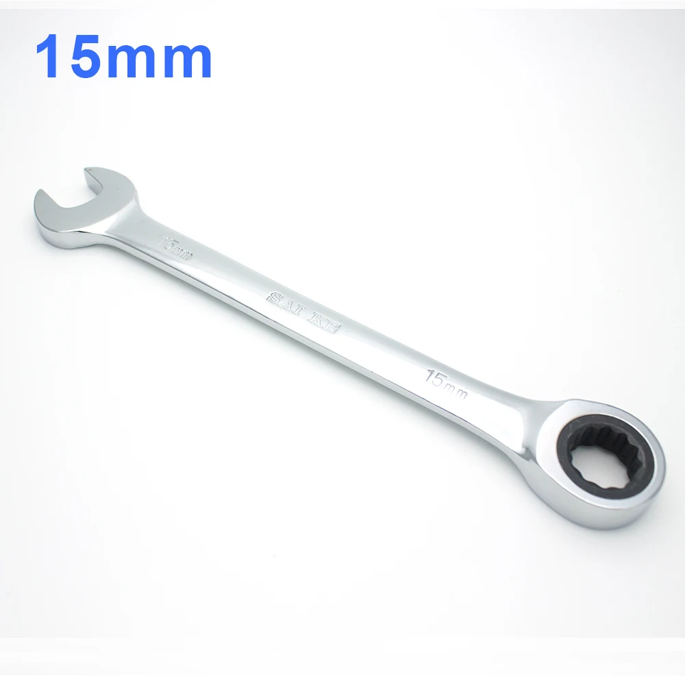 15mm Ratchet Metric Wrenches Spanners Open-end Ring Wrench Nut Tools Set of Keys for Car Repair
15mm Ratchet Metric Wrenches Spanners Open-end Ring Wrench Nut Tools Set of Keys for Car Repair