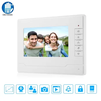 7" TFT Color Video Doorbell Door Phone Intercom Indoor Monitor Screen Unit with 12 Rings Support 16GB SD Card Taking Pictures
7" TFT Color Video Doorbell Door Phone Intercom Indoor Monitor Screen Unit with 12 Rings Support 16GB SD Card Taking Pictures