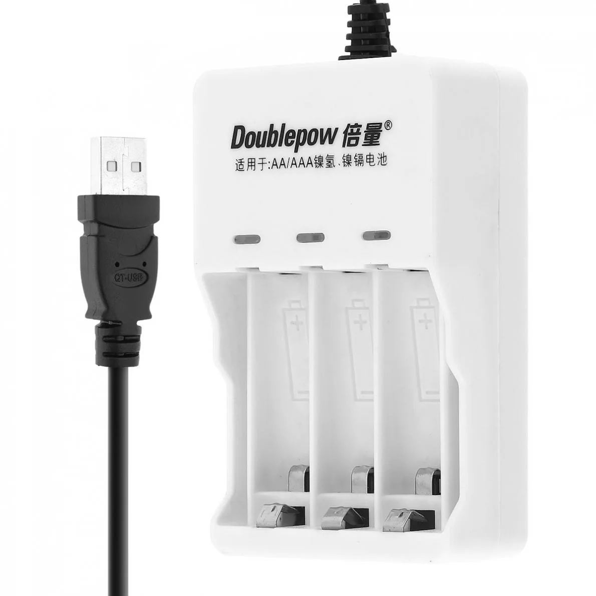 Doublepow 3 Slots Quick Intelligent USB Charger with LED Indicator for AA / AAA / Ni-MH / Ni-CD Battery
Doublepow 3 Slots Quick Intelligent USB Charger with LED Indicator for AA / AAA / Ni-MH / Ni-CD Battery