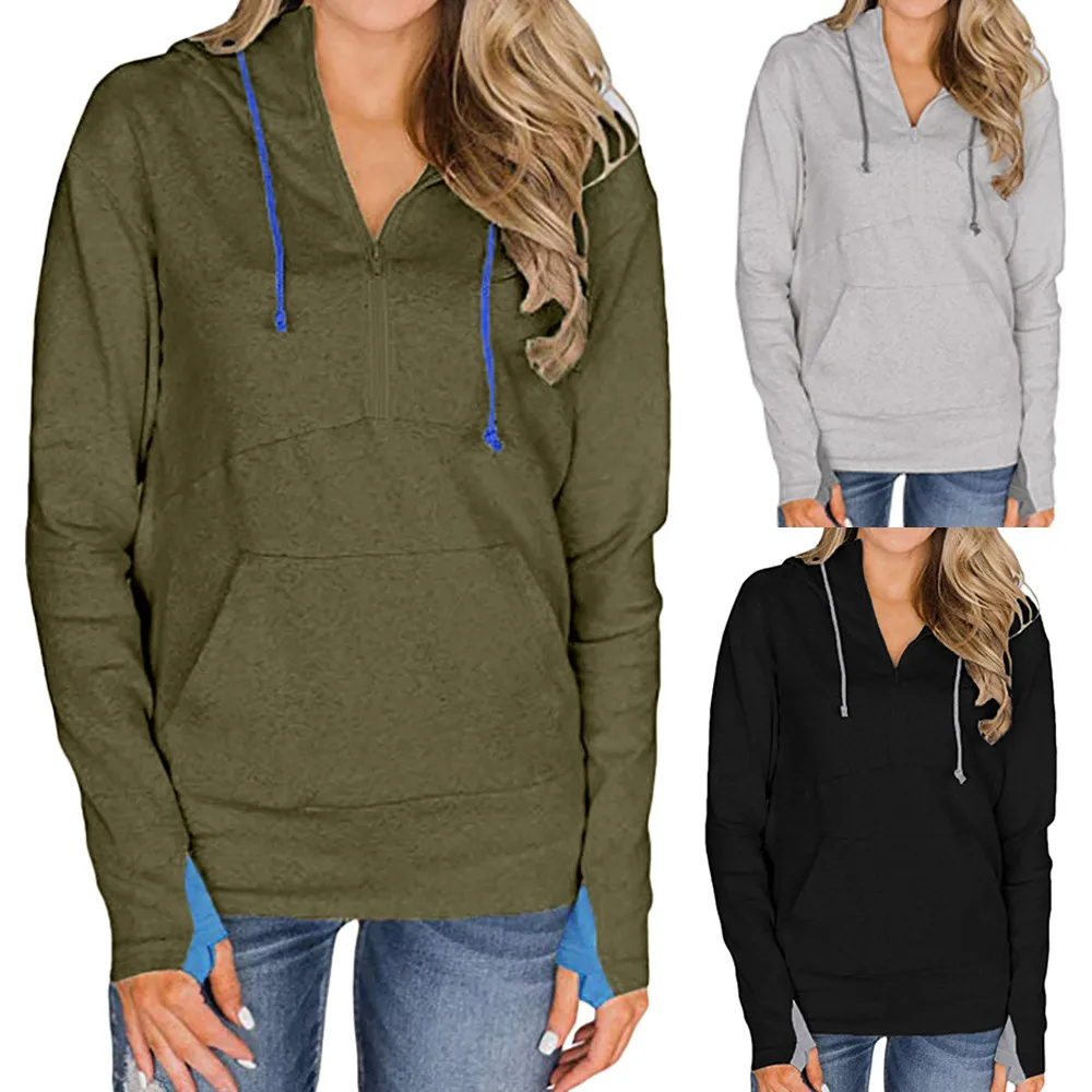 Feitong Sportswear Womens Autumn Long Sleeve Hoodie Coat Outwear Sweatshirt Pockets Hooded Pullover Warm Tops Blouse Clothes
Feitong Sportswear Womens Autumn Long Sleeve Hoodie Coat Outwear Sweatshirt Pockets Hooded Pullover Warm Tops Blouse Clothes