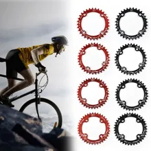 Korba rowerowa 104mm okrągły kształt wąski szeroki 32T 34T 36T 38T MTB łańcuch pierścień rowerowy koło rowerowe koło korba pojedyncza płyta(China)