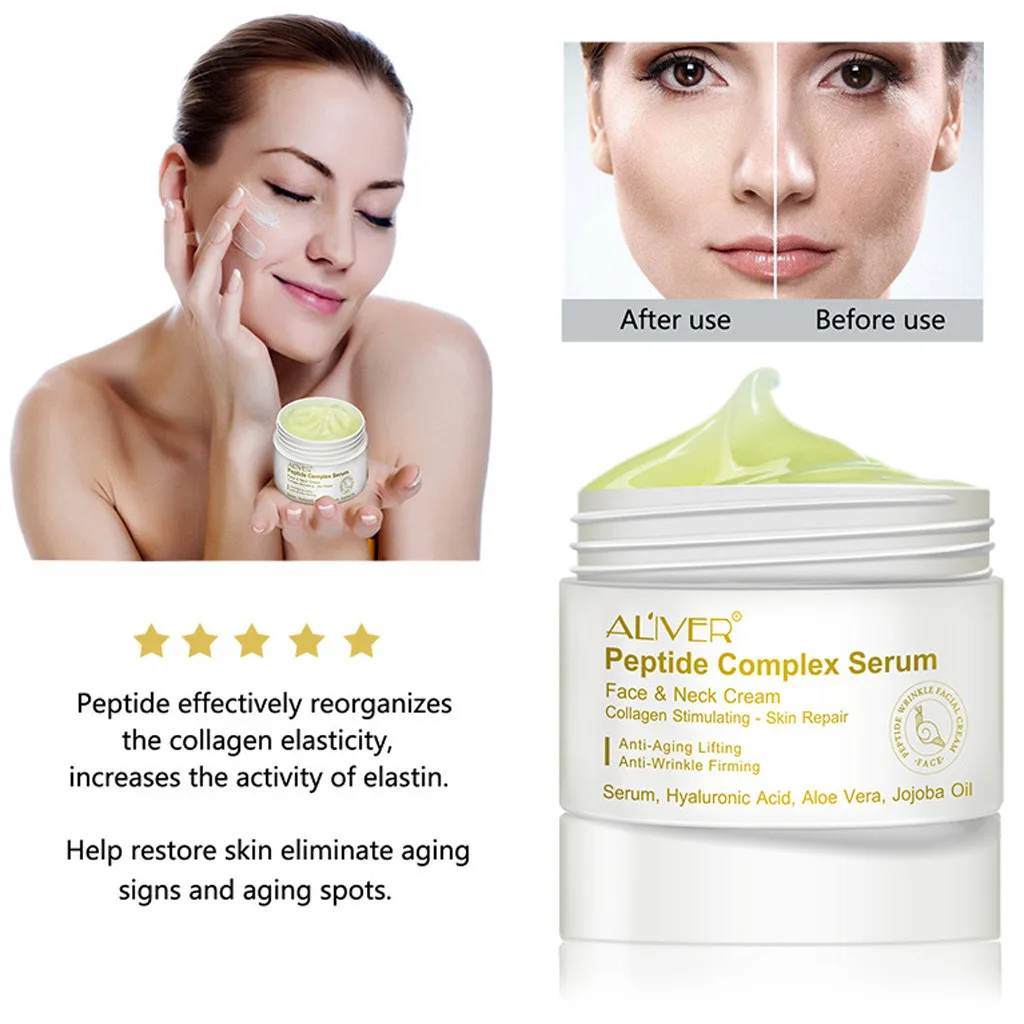 Peptides face whitening cream Moisturizing snail cream Combats Wrinkles Concealer Care crema blanqueadora clareador de pele #y4
Peptides face whitening cream Moisturizing snail cream Combats Wrinkles Concealer Care crema blanqueadora clareador de pele #y4