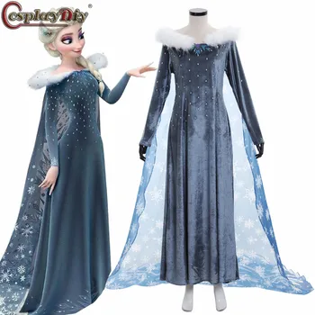 Cosplaydiy Snow Queen Elsa Ice Princess Elsa Anna Cosplay Costume Halloween Olaf's Adventure Disfraz Women dresses Fancy dress
Cosplaydiy Snow Queen Elsa Ice Princess Elsa Anna Cosplay Costume Halloween Olaf's Adventure Disfraz Women dresses Fancy dress