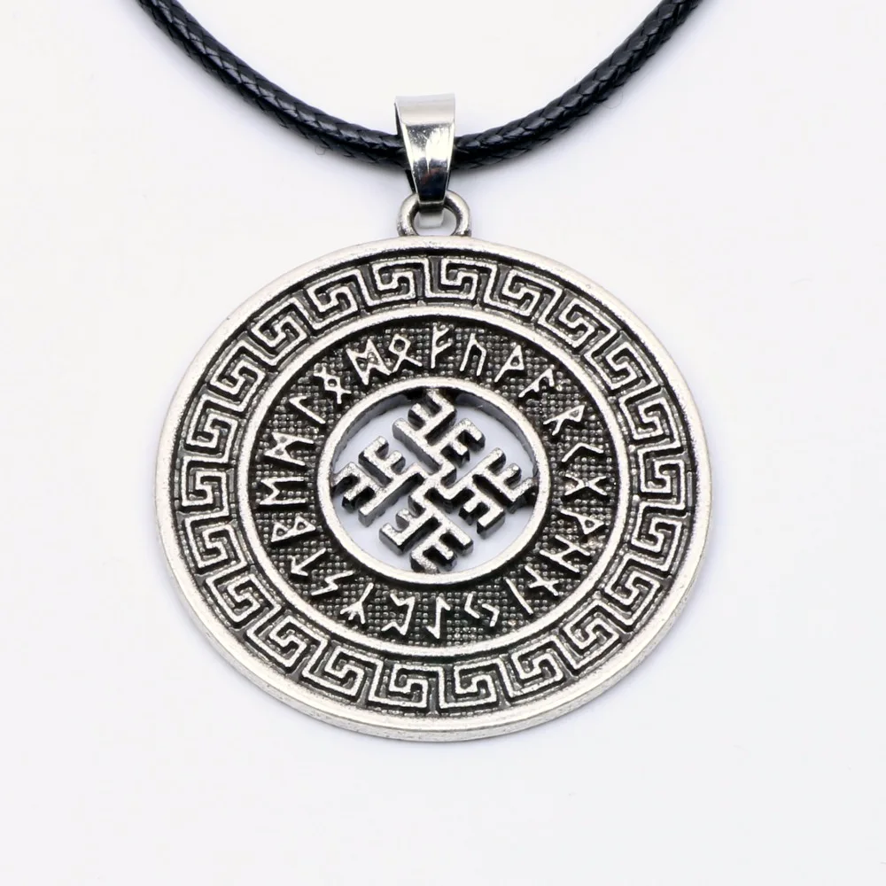 Norse Viking Runes Pendant Necklace Slavic Symbol Star of Russia Kolovrat Runa Odal Raido Amumelt Necklace for Men
Norse Viking Runes Pendant Necklace Slavic Symbol Star of Russia Kolovrat Runa Odal Raido Amumelt Necklace for Men