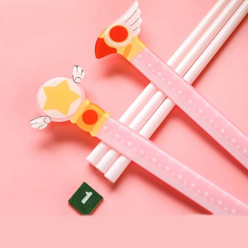 1 Pcs Cute Anime Card Captor Sakura Printed Plastic Bird's Head Star Magic Stick Study Measuring Straight Rulers Stationery
1 Pcs Cute Anime Card Captor Sakura Printed Plastic Bird's Head Star Magic Stick Study Measuring Straight Rulers Stationery