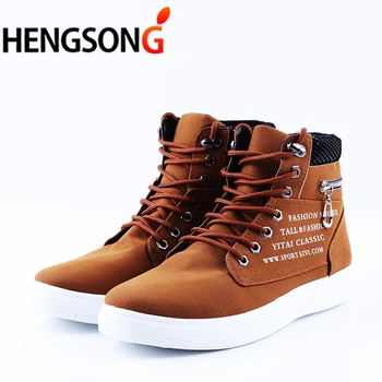 Spring Autumn Casual Shoes Men High Top Suede Leather Sneakers Loafers Lace-Up High Pipe Men Flat Shoes Zipper Plus Size 46
Spring Autumn Casual Shoes Men High Top Suede Leather Sneakers Loafers Lace-Up High Pipe Men Flat Shoes Zipper Plus Size 46