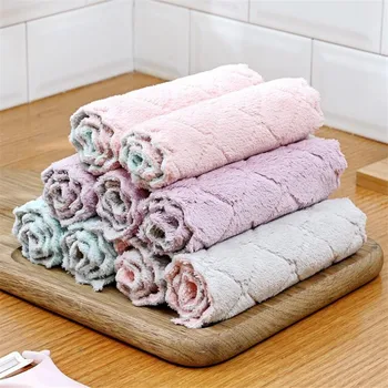 10pc Fokusent Double-sided Magic Oil Resistant Cleaning Cloth Absorbent Dish Cloth Non-stick Hand Towel Kitchen Thickening Towel
10pc Fokusent Double-sided Magic Oil Resistant Cleaning Cloth Absorbent Dish Cloth Non-stick Hand Towel Kitchen Thickening Towel