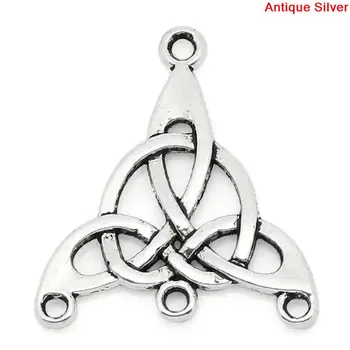 Zinc metal alloy Connectors Findings Knot Silver Color 29mm(1 1/8") x 25mm(1"), 5 PCs
Zinc metal alloy Connectors Findings Knot Silver Color 29mm(1 1/8") x 25mm(1"), 5 PCs