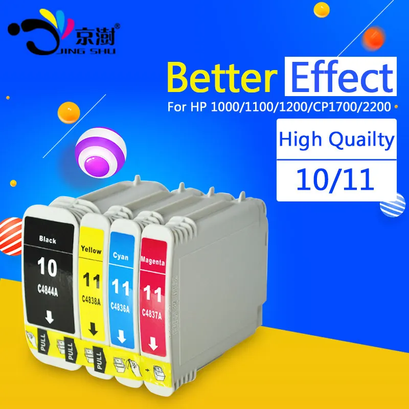 compatible ink cartridge 10 11 C4844A C4836A C4837A C4838A for HP 1000 1200 1100 2200 2250 2280 2300 2600 2800 100 9100 Printer
compatible ink cartridge 10 11 C4844A C4836A C4837A C4838A for HP 1000 1200 1100 2200 2250 2280 2300 2600 2800 100 9100 Printer