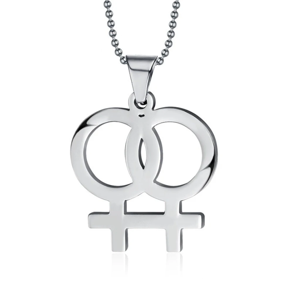 Stainless Steel Lesbian Necklace Charm Pendant Long Necklace for women girls Cool Lesbian Gay Pride Necklace Jewelry
Stainless Steel Lesbian Necklace Charm Pendant Long Necklace for women girls Cool Lesbian Gay Pride Necklace Jewelry