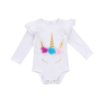 Lovely Newborn Infant Kids Baby Girl unicorn Romper Romper Clothes Long Sleeve Ruffles Infant jumpsuits Clothes
Lovely Newborn Infant Kids Baby Girl unicorn Romper Romper Clothes Long Sleeve Ruffles Infant jumpsuits Clothes
