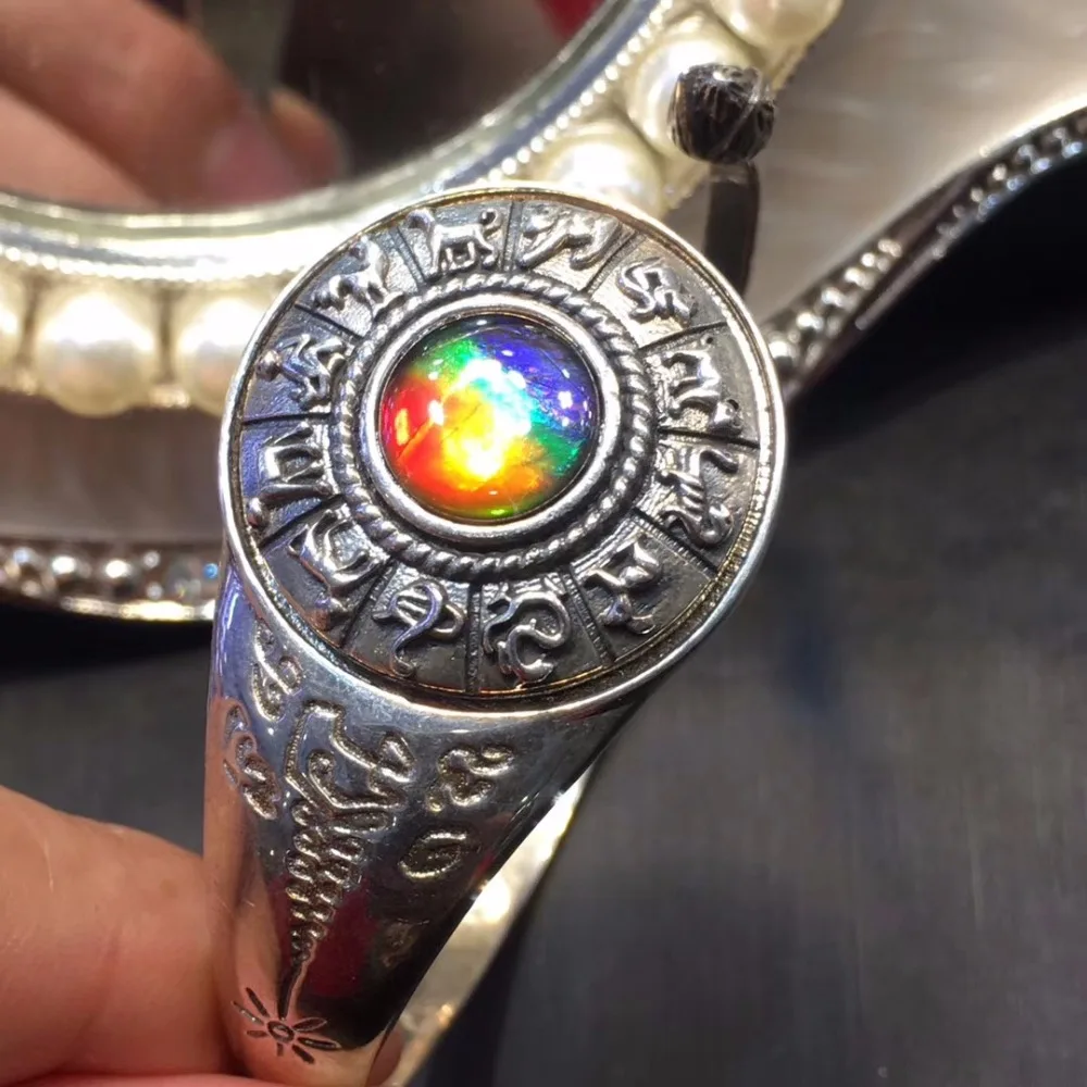 Fine Jewelry Real Pure 925 Steling Silver s925 100% Natural Ammonite Gemstones Female Christmas Gift Fine Bangles for Women
Fine Jewelry Real Pure 925 Steling Silver s925 100% Natural Ammonite Gemstones Female Christmas Gift Fine Bangles for Women