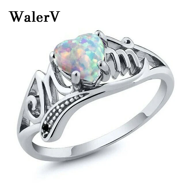 WalerV for Women's Silver Color Ring Fashion Carving Letters M/M Mother Gift Girl Send Mothers Birthday Present Love Opal Ring
WalerV for Women's Silver Color Ring Fashion Carving Letters M/M Mother Gift Girl Send Mothers Birthday Present Love Opal Ring