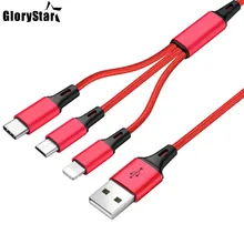New Multi Charger Cable Universal 3 in 1 USB Charging Cable with Micro USB Type c Port Cable for iPhone Most Android Phones
New Multi Charger Cable Universal 3 in 1 USB Charging Cable with Micro USB Type c Port Cable for iPhone Most Android Phones