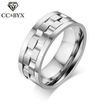 CC 9mm Stainless Steel Men Rings For Women Lovers Couple Ring Fashion Jewelry Rotatable Luxury Anel Bridegroom Bijoux CC1278a
CC 9mm Stainless Steel Men Rings For Women Lovers Couple Ring Fashion Jewelry Rotatable Luxury Anel Bridegroom Bijoux CC1278a