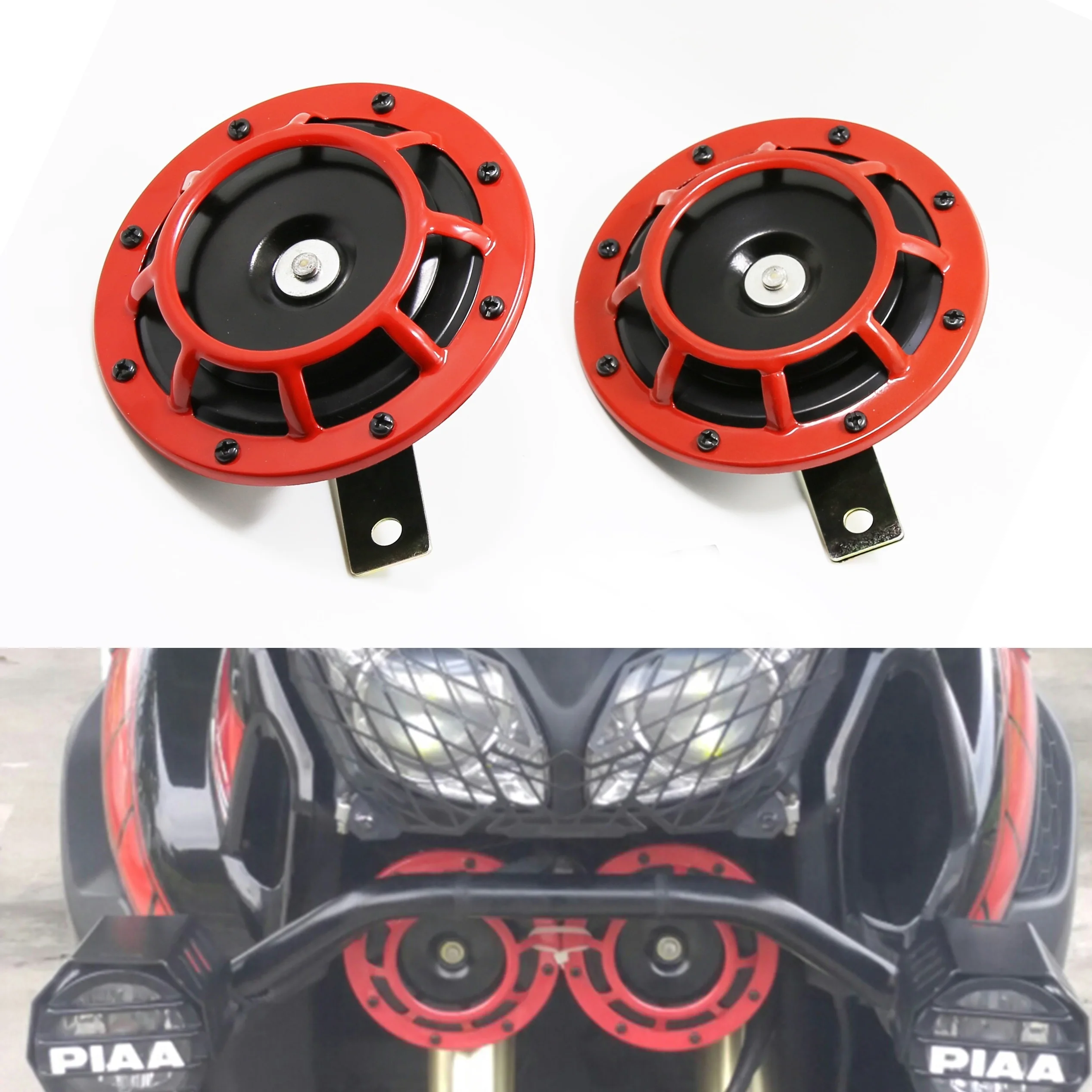 New 2pcs Horn for the Car Hella Super Loud Compact Electric Blast Tone Air Horn Signal for Auto Car 12v 115DB
New 2pcs Horn for the Car Hella Super Loud Compact Electric Blast Tone Air Horn Signal for Auto Car 12v 115DB