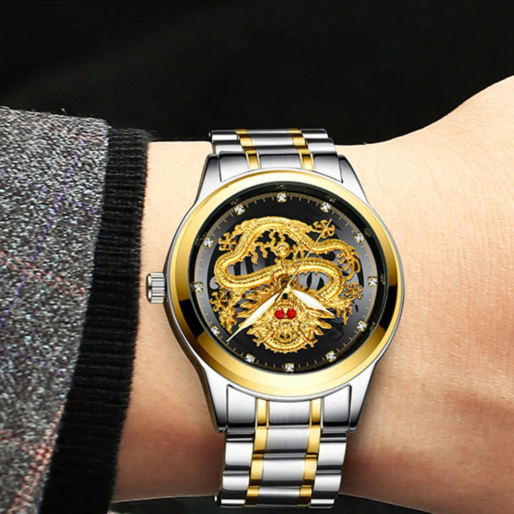 relogio Reloj FNGEEN Embossed Diamond Dragon Face Watch Men's Waterproof Quartz Watch relogio masculino reloj hombre hot #10
relogio Reloj FNGEEN Embossed Diamond Dragon Face Watch Men's Waterproof Quartz Watch relogio masculino reloj hombre hot #10