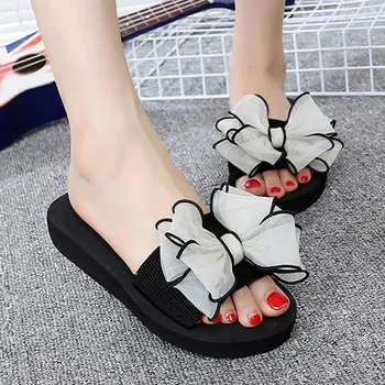 Hot Selling Summer Women Slippers Gauze Bowknot Flat Anti Skid Beach Casual Shoes Girl Sandals -B5
Hot Selling Summer Women Slippers Gauze Bowknot Flat Anti Skid Beach Casual Shoes Girl Sandals -B5