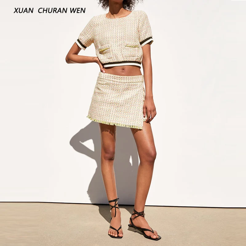 New Woolen Linen O neck Tops Shorts Skirt Sets Women Summer Patchwork Crop Top Shirts High Waist Tassel Shorts Sets XB9237 9133
New Woolen Linen O neck Tops Shorts Skirt Sets Women Summer Patchwork Crop Top Shirts High Waist Tassel Shorts Sets XB9237 9133