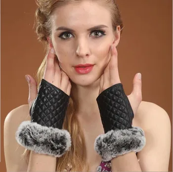 Winter fashion plaid women fingerless gloves wrist warm real rex rabbit fur sheepskin gloves mittens
Winter fashion plaid women fingerless gloves wrist warm real rex rabbit fur sheepskin gloves mittens