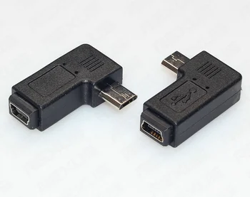 500pcs/lot wholesale 90 Degree USB micro male to USB mini female Angle converter adapter
500pcs/lot wholesale 90 Degree USB micro male to USB mini female Angle converter adapter