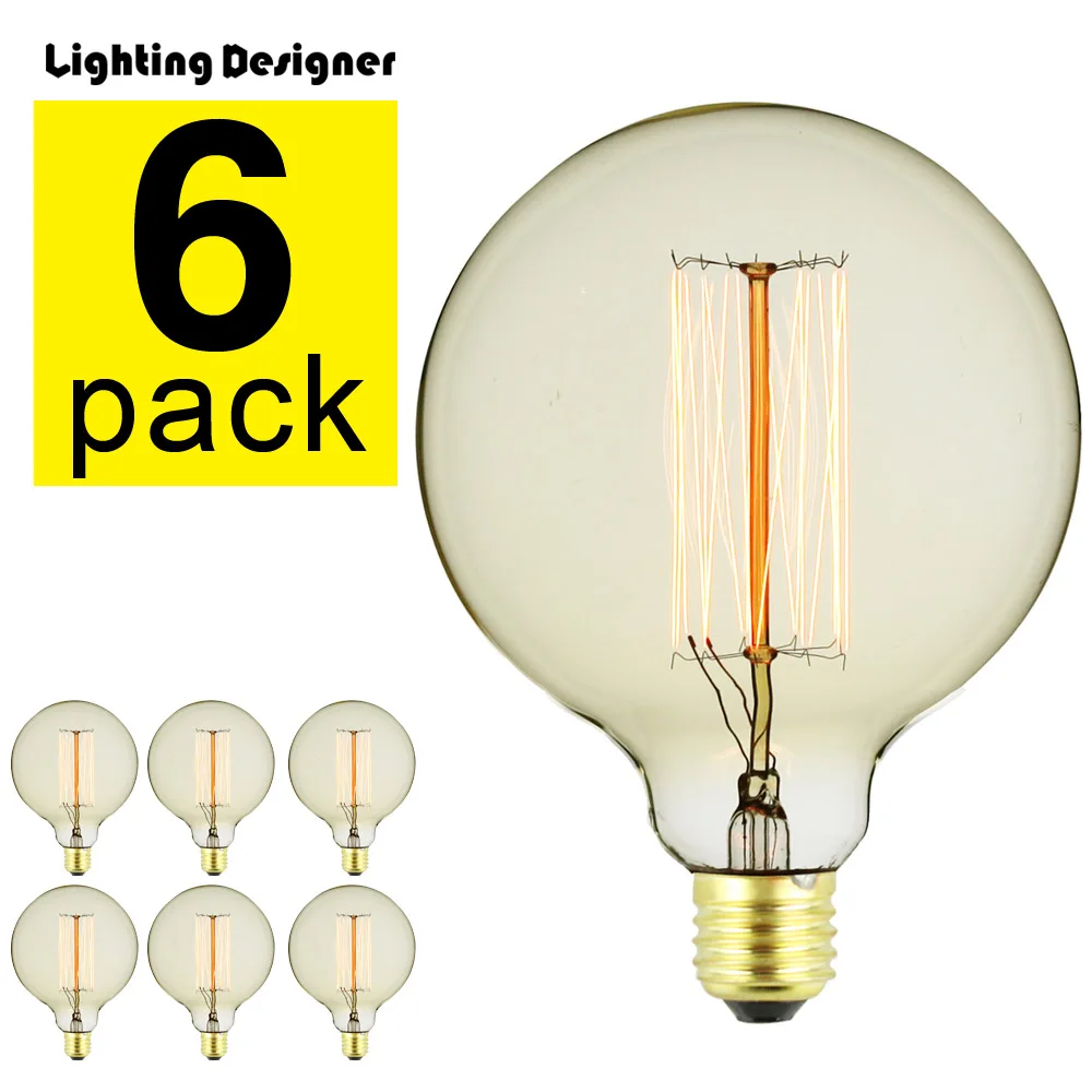 G125 Decor light bulbs edison amber light bulbs vintage incandescent light bulb lamp 220V 40W E27 base squirrel cage warm white
G125 Decor light bulbs edison amber light bulbs vintage incandescent light bulb lamp 220V 40W E27 base squirrel cage warm white