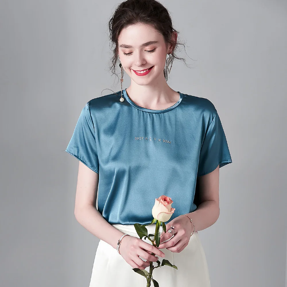 Women T-Shirts Casual 100% Silk Fabric O Neck Printed Tops Tee Summer Female T Shirt Short Sleeve T Shirt For Women Clothing
Women T-Shirts Casual 100% Silk Fabric O Neck Printed Tops Tee Summer Female T Shirt Short Sleeve T Shirt For Women Clothing