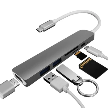 New Universial Type C Hub for MacBook Pro Thunderbolt 3 USB 3.1 Type C Hub with SD/Micro SD Card Reader USB-C Charger PD
New Universial Type C Hub for MacBook Pro Thunderbolt 3 USB 3.1 Type C Hub with SD/Micro SD Card Reader USB-C Charger PD