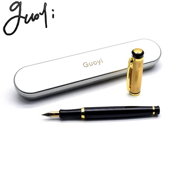 Guoyi Q10 Ink Fountain pen 50pc/lot Heavy Metal high-end business office gifts and corporate logo customization signature pen
Guoyi Q10 Ink Fountain pen 50pc/lot Heavy Metal high-end business office gifts and corporate logo customization signature pen