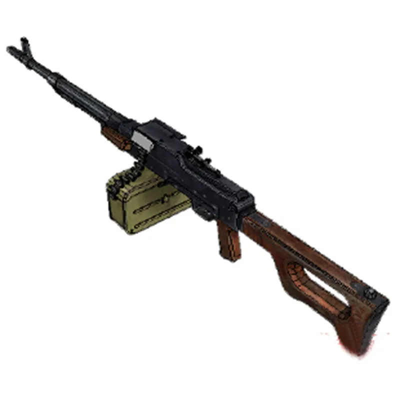 DIY Paper Craft Scale 1: 1 1: 1 size paper model PKM machine guns Handmade Toy For Boy Creative Gift
