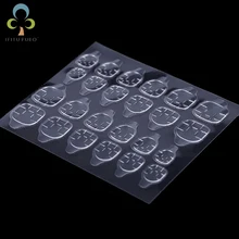 10 feuilles bricolage ongles conseils Ultra mince Double face adhésif autocollants faux ongles Art Extension outils ongles colle accessoires GYH(China)