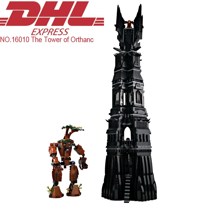 

Lepin 16010 2430Pcs Lord of the Rings The Tower of Orthanc Model Building Kits Blocks Bricks Toys For Children Compatible 10237