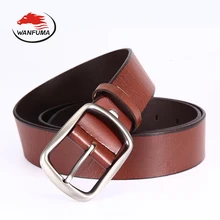 

Newest men belt 100% genuine leather belt for men pin buckle waistband strap male cinto masculino couro cowboy