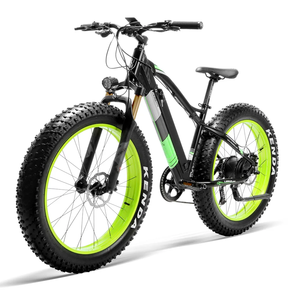 Sale Cyrusher NEW XC4000 Black Green 500W 36V 16AH 9 Speeds Electric Fat Bike Shimano Disc Brake Strong Stability And Long Cycle Time 8