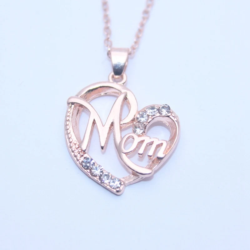 Fashion Heart Shape Letter Mom Pendant Necklaces High Quality Moms Birthday Jewelry Mother's Day Pendants Gift
Fashion Heart Shape Letter Mom Pendant Necklaces High Quality Moms Birthday Jewelry Mother's Day Pendants Gift