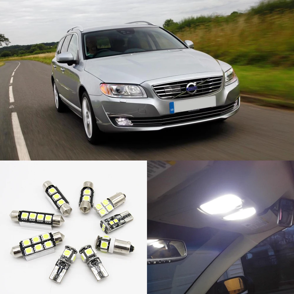 14pcs Error Free White Canbus LED Interior Light Kit 12V for 2002-2007 Volvo V70 Estate XC70 accessories Map Dome Trunk Light
14pcs Error Free White Canbus LED Interior Light Kit 12V for 2002-2007 Volvo V70 Estate XC70 accessories Map Dome Trunk Light