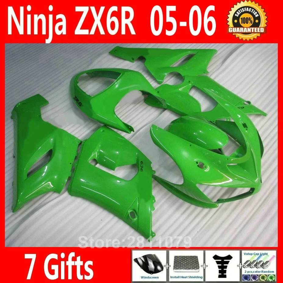 Комплект пластиковых обтекателей высокого качества для Kawasaki Ninja ZX6R 05 06, комплект зеленых обтекателей ZX6R 2005 2006 KY54
Комплект пластиковых обтекателей высокого качества для Kawasaki Ninja ZX6R 05 06, комплект зеленых обтекателей ZX6R 2005 2006 KY54