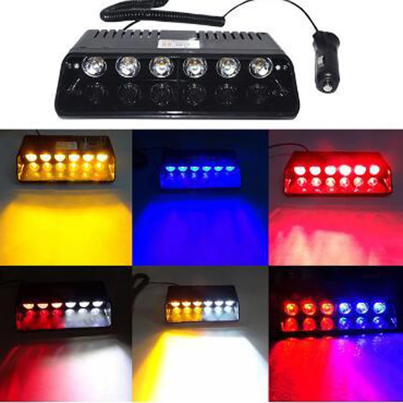 Super Bright LED Strobe Lights Visor Dashboard Windshield Emergency Warning 6W Amber Yellow Blue Red White
Super Bright LED Strobe Lights Visor Dashboard Windshield Emergency Warning 6W Amber Yellow Blue Red White