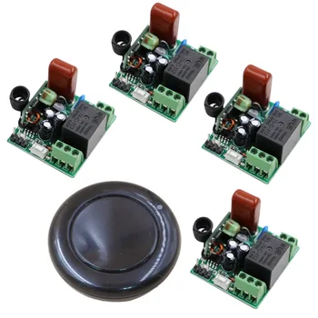 New Mini Size 220V 1CH Wireless Remote Control Switch System 4pcs Receiver with 1pcs Transmitter for Smart Home Hot Sales
New Mini Size 220V 1CH Wireless Remote Control Switch System 4pcs Receiver with 1pcs Transmitter for Smart Home Hot Sales
