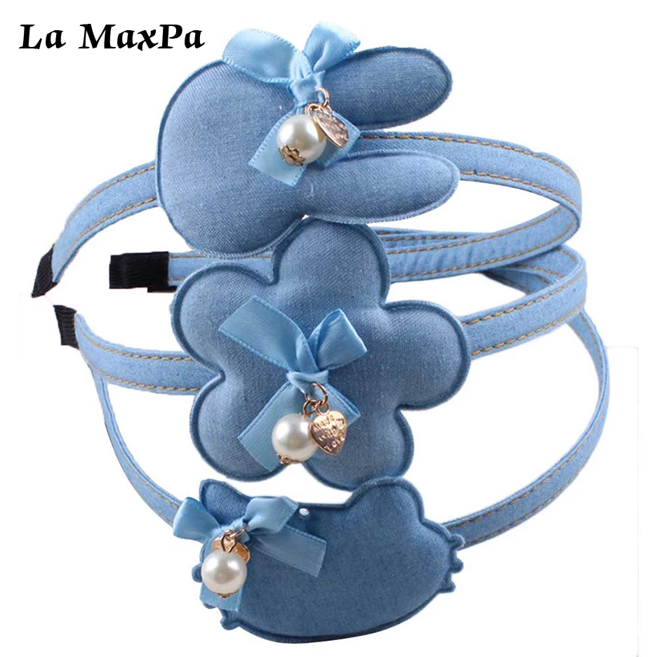 Girls' Cute Rabbit Cat and Flower Characters Denim Baby Hairbands Handmade Baby Clothing Children Fashionable Hair Accessories
Girls' Cute Rabbit Cat and Flower Characters Denim Baby Hairbands Handmade Baby Clothing Children Fashionable Hair Accessories