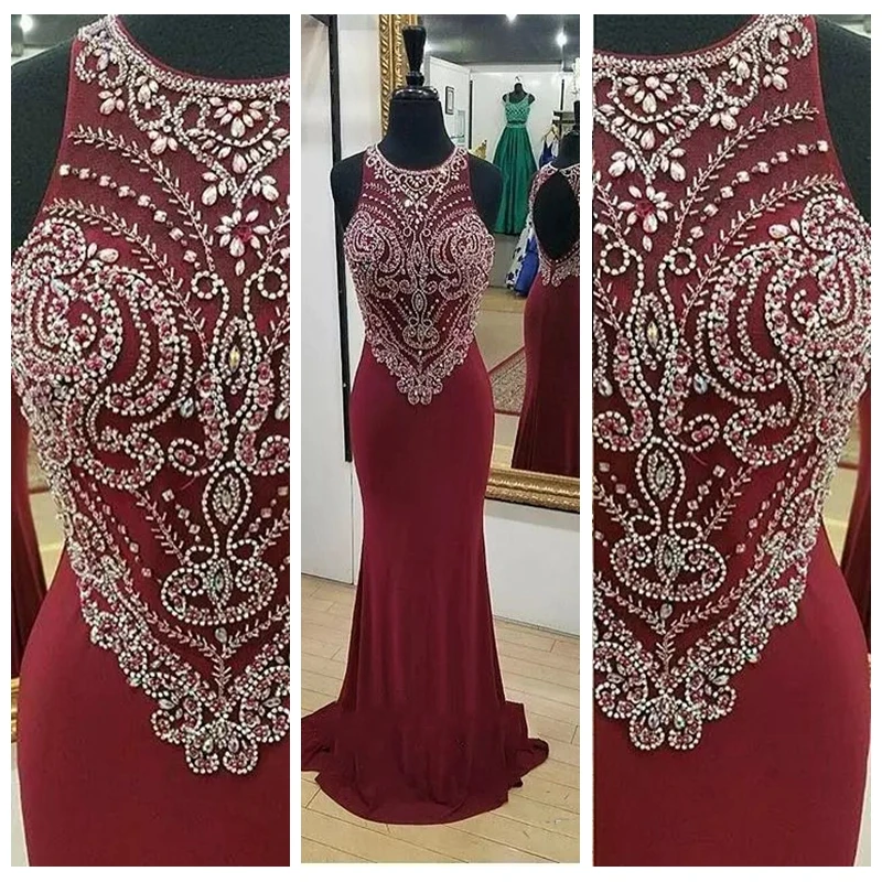 2021 Sheer Jewel Neck Slim Mermaid Prom Dresses Sleeves Open Backless Long Women Formal Evening Special Occasion Party Gowns
2021 Sheer Jewel Neck Slim Mermaid Prom Dresses Sleeves Open Backless Long Women Formal Evening Special Occasion Party Gowns