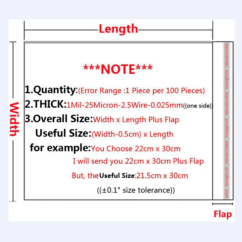 CELLOPHANE CLEAR BAGS WITH SELF SEAL STRIP CHOOSE SIZE /& QUANTITY