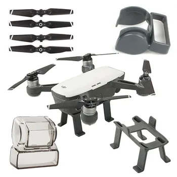 4 in 1 Accessories For DJI Spark, Lens Hood Sunshade, Camera Gimbal Cover Lens Cap Screen Cover, Landing Gear, 4730F Propeller
4 in 1 Accessories For DJI Spark, Lens Hood Sunshade, Camera Gimbal Cover Lens Cap Screen Cover, Landing Gear, 4730F Propeller