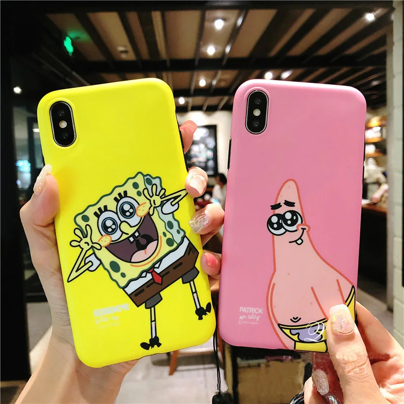 For iPhone X XS max XR cartoon Case, SpongeBob Mr.Krabs Soft matte back phone cover For iPhone 8 8plus 7 7plus 6 6S 6SP+ strap
For iPhone X XS max XR cartoon Case, SpongeBob Mr.Krabs Soft matte back phone cover For iPhone 8 8plus 7 7plus 6 6S 6SP+ strap
